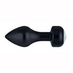 Image de DIAMOND BUTT PLUG ALUMINIUM 83MM X 30MM NOIR