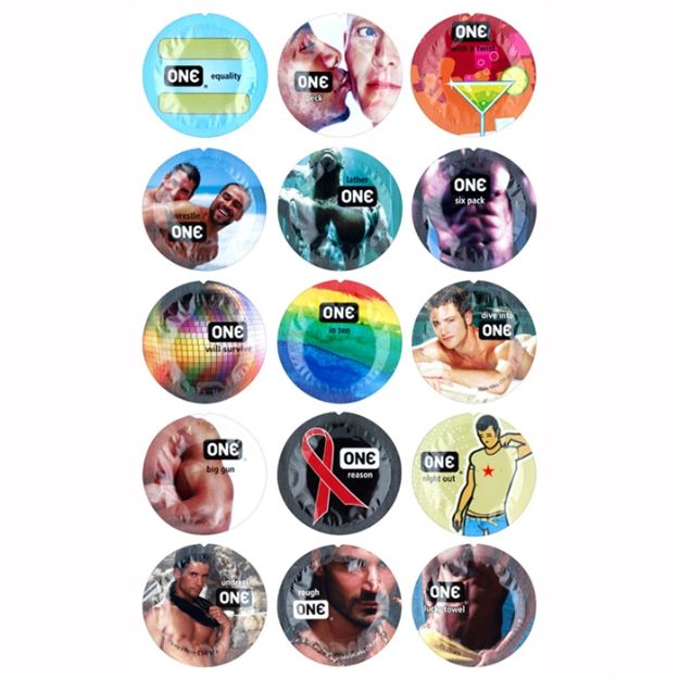 Image de CONDOM ONE CLASSIQUE LUBRIFIÉ PRIDE MIX