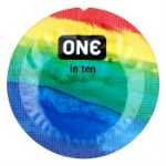 Image de CONDOM ONE CLASSIQUE LUBRIFIÉ PRIDE MIX