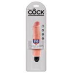 Image de KING COCK 7" VIBRATING STIFFY WHITE FLESH