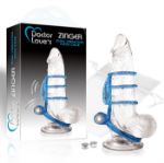 Image de Vibrating - Dual Vibrating Cock Cage - Blue