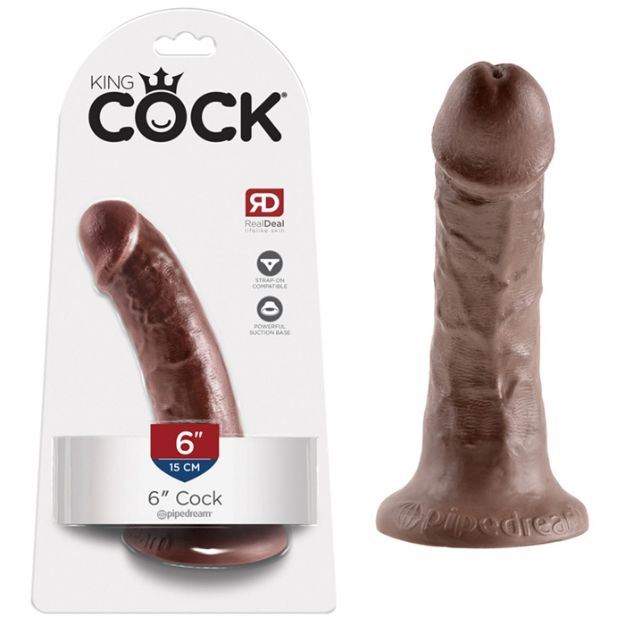 Image de King Cock 6" Cock - Brown