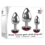 Image de THREE HEARTS GEM ANAL PLUG SET