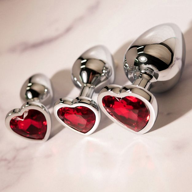 Image de THREE HEARTS GEM ANAL PLUG SET