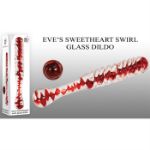 Image de EVE'S SWEETHEART SWIRL GLASS DILDO