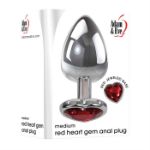 Image de MEDIUM RED HEART GEM ANAL PLUG