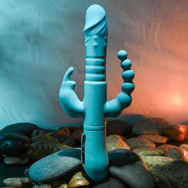 Image de Eve's Thrusting Triple Joy Rabbit - Silicone