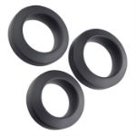 Image de Adam's 3-piece Penis Ring Set - Silicone black