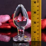 Image de Red Heart Gem Glass Plug - Large