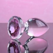 Image de LARGE PINK GEM GLASS PLUG