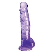 Image de King Cock Clear 8" With Balls - Purple
