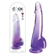 Image de King Cock Clear 10" With Balls - Purple