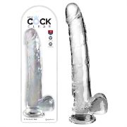 Image de King Cock Clear11" With Balls - Clear