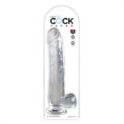 Image de King Cock Clear11" With Balls - Clear
